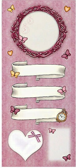 Santoro Notebook Labels Gorjuss Just One Second 80pcs