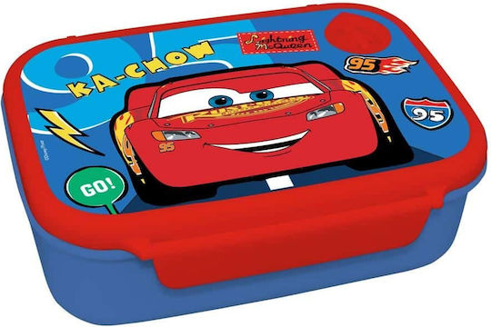 Διακάκης Πλαστικό Παιδικό Σετ Φαγητού Disney Cars Κόκκινο