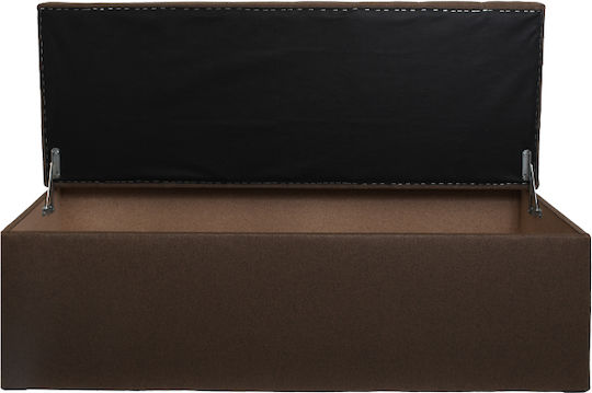 Fylliana Bankhocker Mit Stauraum Stoff Braune 130x50x46cm