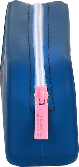 Benetton Pencil Case Barrel Blue