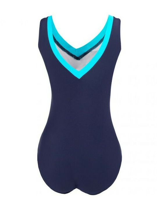 Crowell Angie One-Piece Swimsuit with Padding Navy Blue