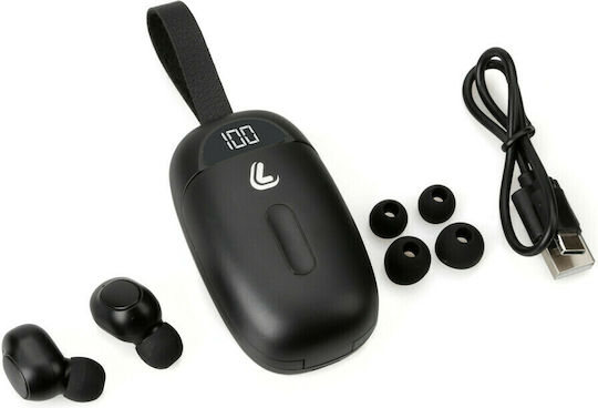 Lampa Ekko 5.0 In-ear Bluetooth Handsfree Căști cu Carcasă de Încărcare Negru