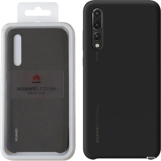 Huawei Back Cover Silicon Negru (Huawei P20 Pro)