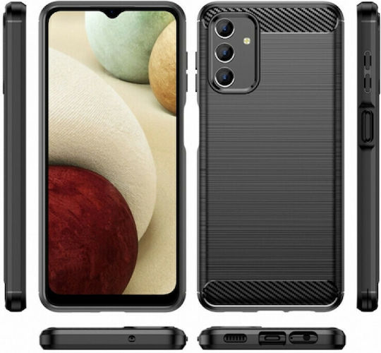 Tech-Protect Rugged Carbon Back Cover Σιλικόνης Μαύρο (Galaxy A13 4G)