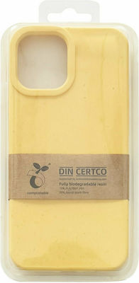 Hurtel Eco Synthetic Back Cover Yellow (iPhone 13 Pro)