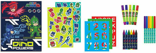 Diakakis PJ Masks Painting Set in Case Colouring Set 33x33cm 23pcs