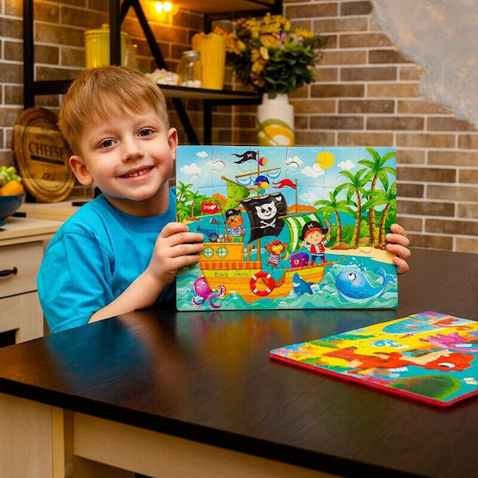 Puzzle pentru Copii Pirați pentru 3+ ani+ Ani 24buc Roter Kafer
