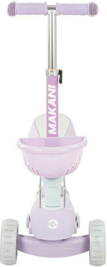 Kikka Boo Kids Scooter 3 in 1 BonBon Candy 3-Wheel with Seat for 3+ Years Lilac