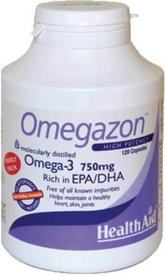 Health Aid Omegazon Рибено масло 750мг 120 капси