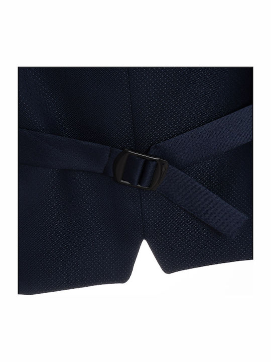 Dot Rock Ανδρικό Γαμπριάτικο Κοστούμι Navy Μπλε