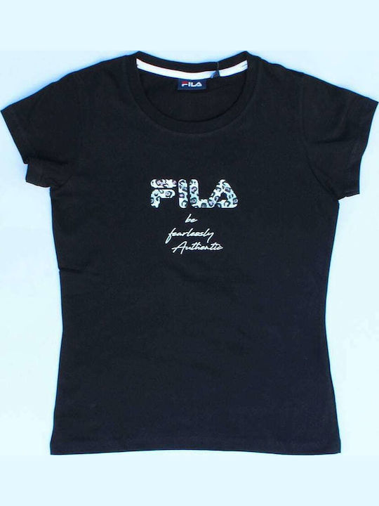 Γυναικείο T-shirt Animal Print Μαύρο