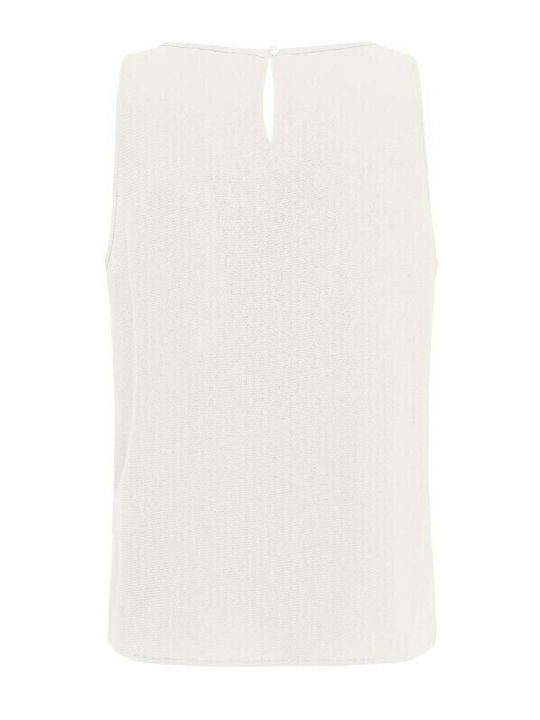 Nova Damen Sport Bluse Ärmellos Weiß