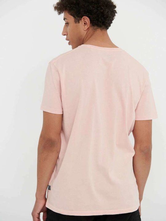 Funky Buddha Men's Short Sleeve T-shirt Pink