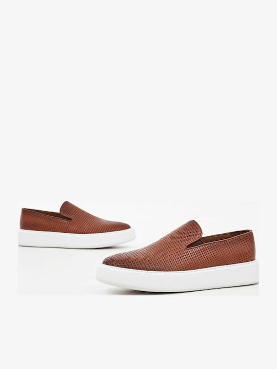 Δερμάτινα Ανδρικά Slip-On Tan