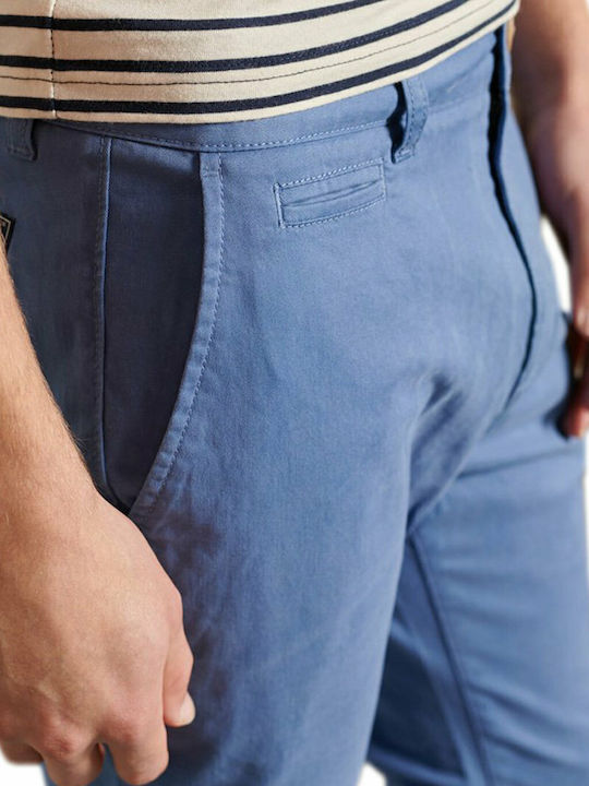 Παντελόνι Chino Ελαστικό σε Slim Εφαρμογή Μπλε