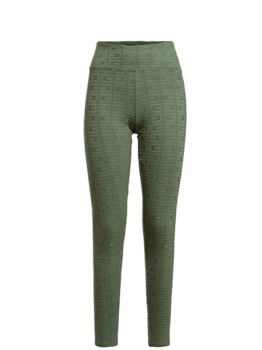Women's Cropped Legging High Waisted Khaki
