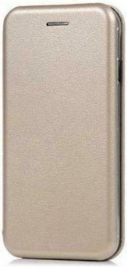 iNOS Curved M-Folio Book Synthetic Leather Gold (Huawei P30 Pro)
