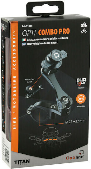 Lampa Combo Pro Mount Phone Motorcycle for Steering Wheel 22-32 mm