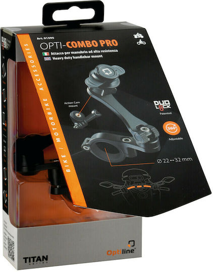 Lampa Combo Pro Mount Phone Motorcycle for Steering Wheel 22-32 mm