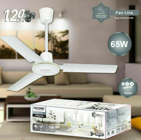 Hoomei Ventilator De Tavan 120cm Argintiu