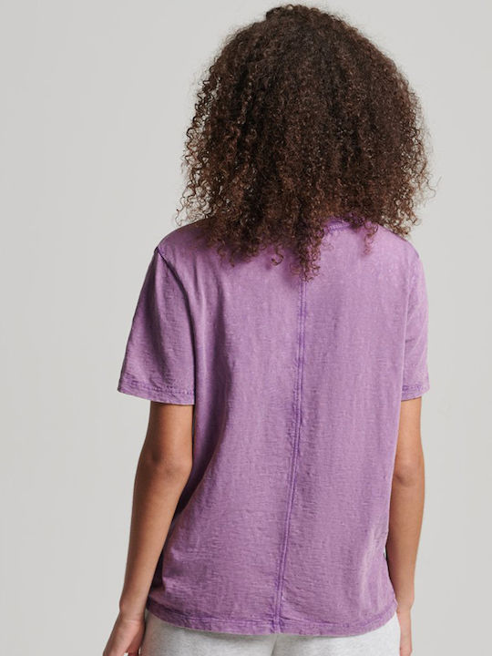 Superdry Ovin Femeie Sport Tricou Violet