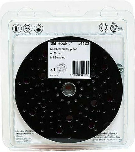 3M Hookit Rubber Backing Pad Multi-opening M8 Purple Sander 150