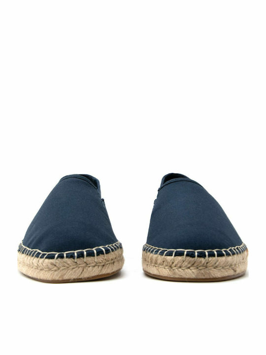 Stoff Herren Espadrilles in Blau Farbe