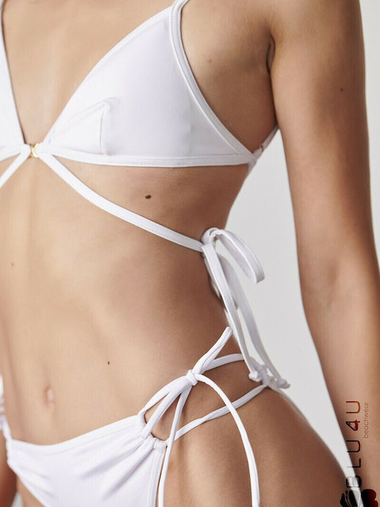 Bikini Dreieck C Becher Weiß