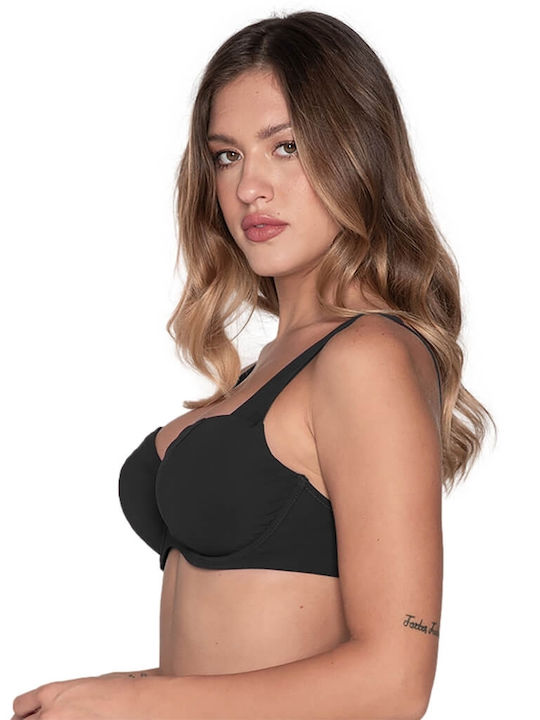 Bikini Bra with Adjustable Straps Black