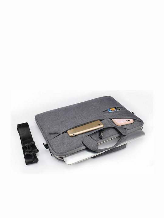 Tech-Protect Pocketbag Τσάντα Ώμου / Χειρός για Laptop 14" Dark Grey