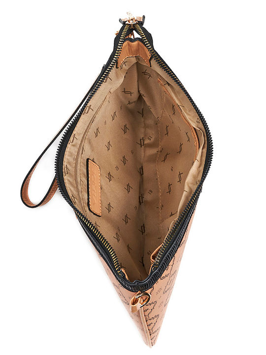 Verde Damen Umschlagtasche Camel