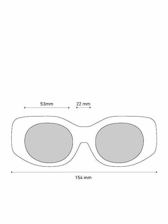 Spy Hangout Feminini Ochelari de soare cu Cadru Tort 6700000000177