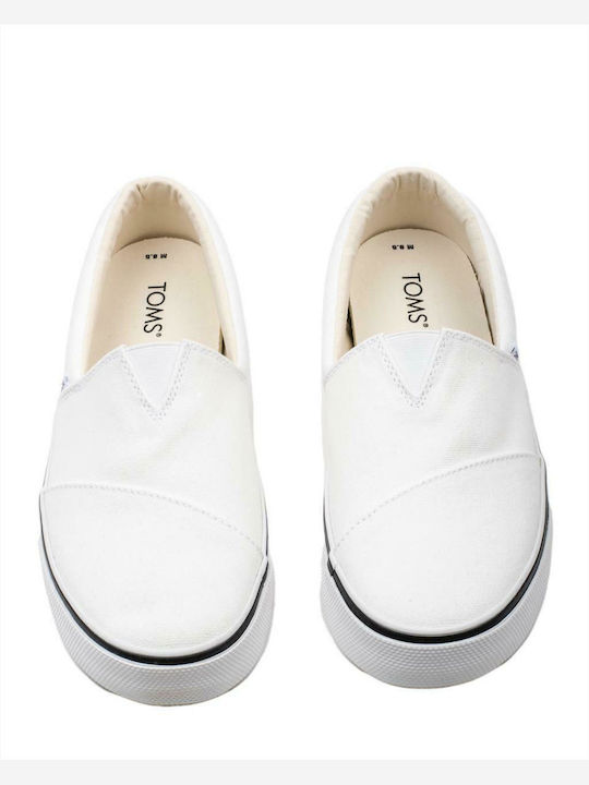 Fenix Πάνινα Ανδρικά Slip-On Λευκά