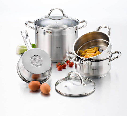 Bergner Gourmet Deep Stainless Steel Pot 5.6lt / 16cm