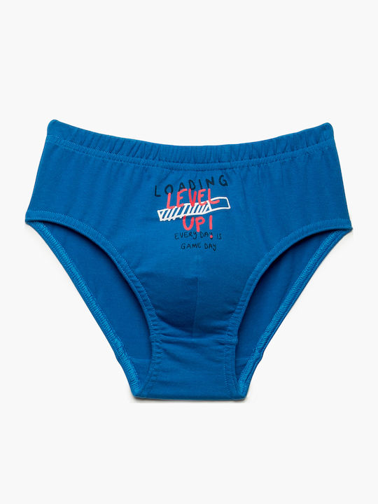 Minerva Level Up Kids' Set with Briefs Blue 3pcs Minerva Level Up Kids' Set with Briefs Blue 3pcs