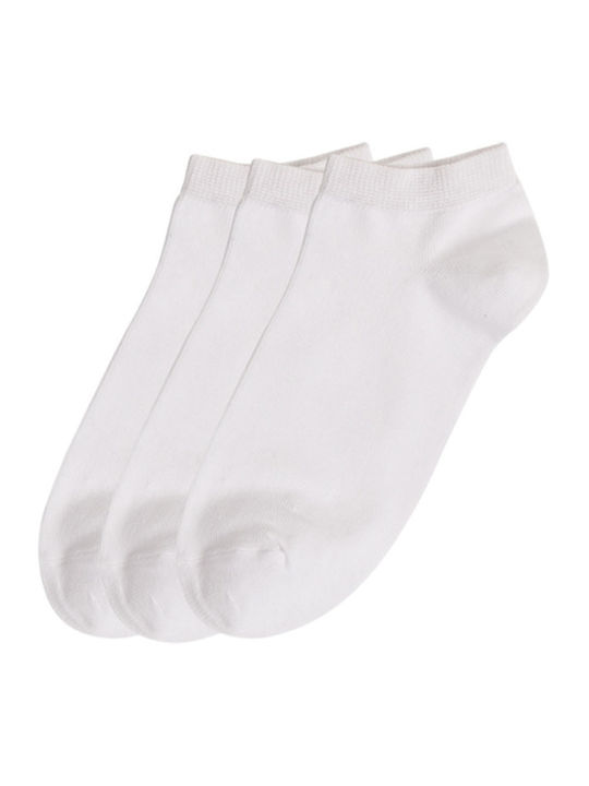 ME-WE Kids' Ankle Socks White 3 Pairs