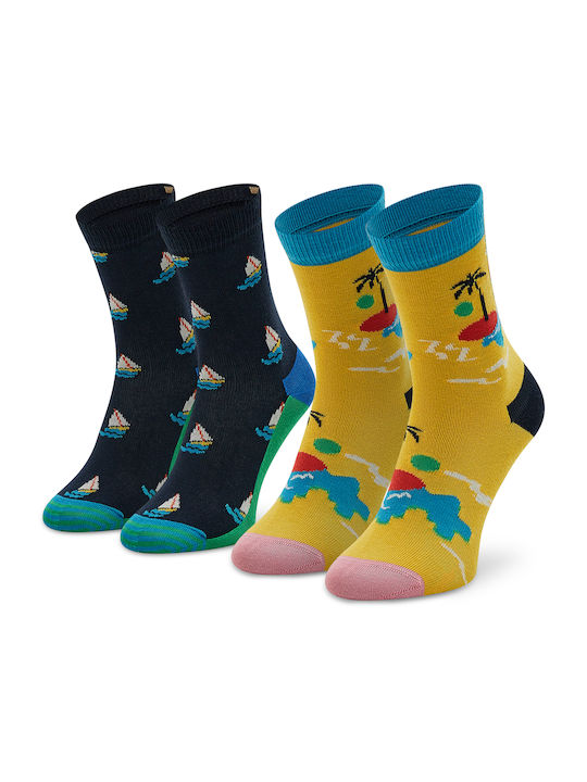 Happy Socks Girls 2 Pack Knee-High Socks Multicolour