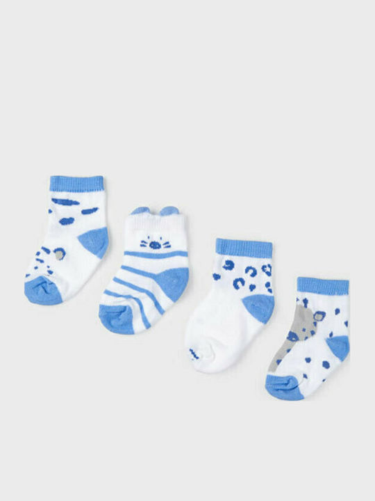 Mayoral Kids' Socks Knee-High Ecofriends Light Blue 4 Pairs