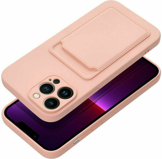 Forcell Back Cover Silicon cu Suport pentru Carduri Coral (iPhone 13 Pro Max)