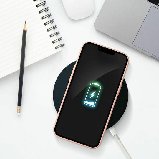 Forcell Back Cover Silicon cu Suport pentru Carduri Coral (iPhone 13 Pro Max)