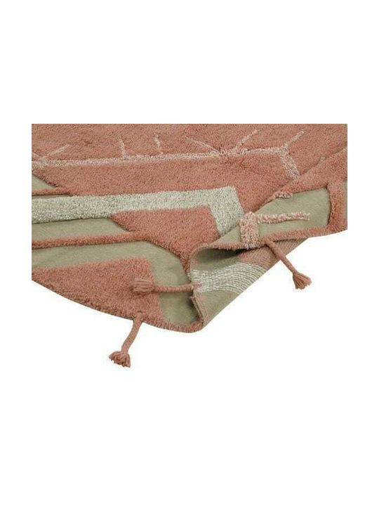 Lorena Canals Chinook Kinder Teppich Rot Rund mit Durchmesser 160cm