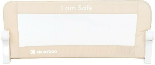 Kikka Boo I Am Safe Foldable Bed Rail Guard Simple Placement made of Fabric in Beige Color 102x35x42εκ. 1pcs