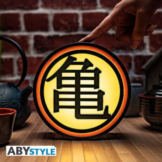 Abysse Kinder Dekorative Lampe Dragon Ball Z Kame Symbol Schwarz 17x17.4x6εκ.