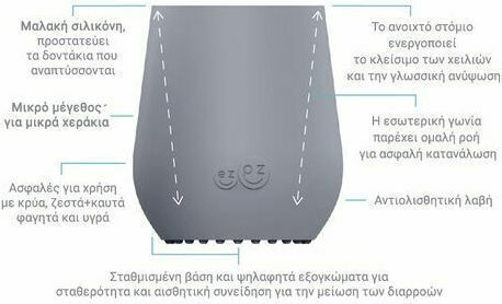 Ezpz Бебешка чаша Tiny Cup от силикон Розов за 6m+m+