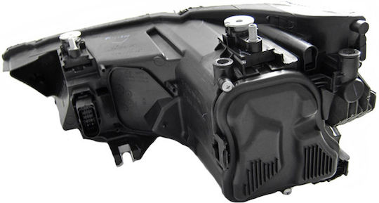Depo Vordere Lichter LED für Audi A1 8X Schwarz H7 mit Motor 2010-2014 2Stück