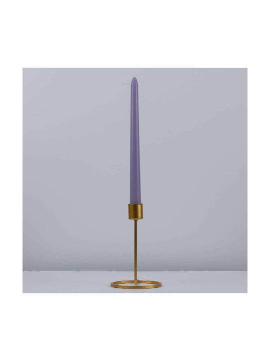 GloboStar Duftkerze Kegel mit Duft Zitrone und Lavendel Lila 25cm 4Stück