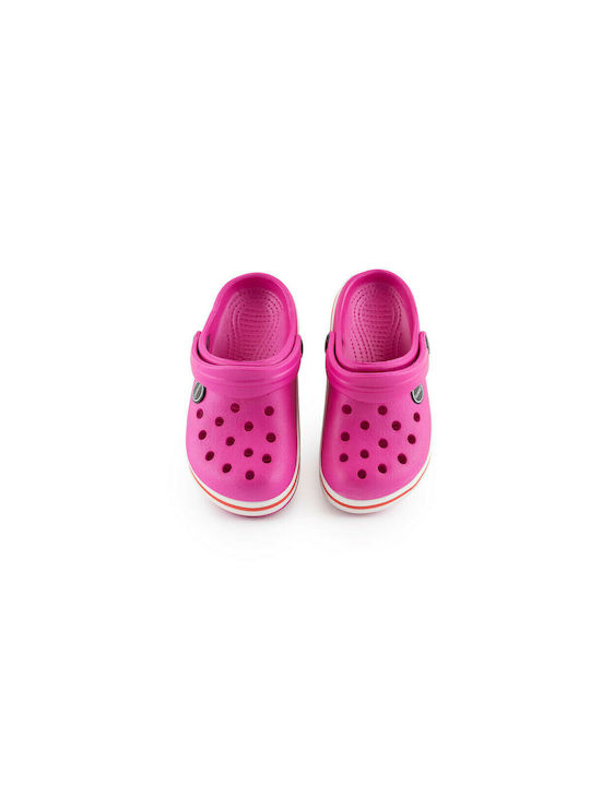 Cubanitas Kids Beach Clogs Fuchsia