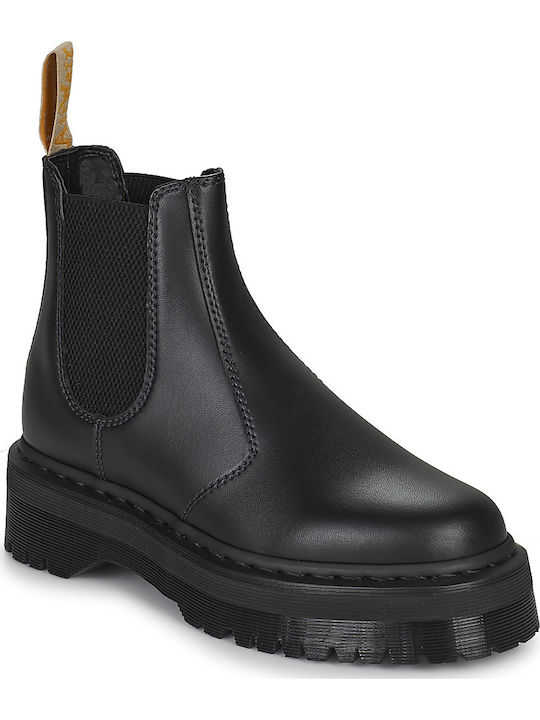 2976 Quad Leather Black Chelsea Boots