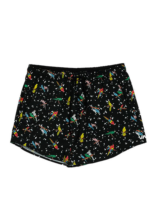 Femei Talie înaltă Pantaloni scurți Negru