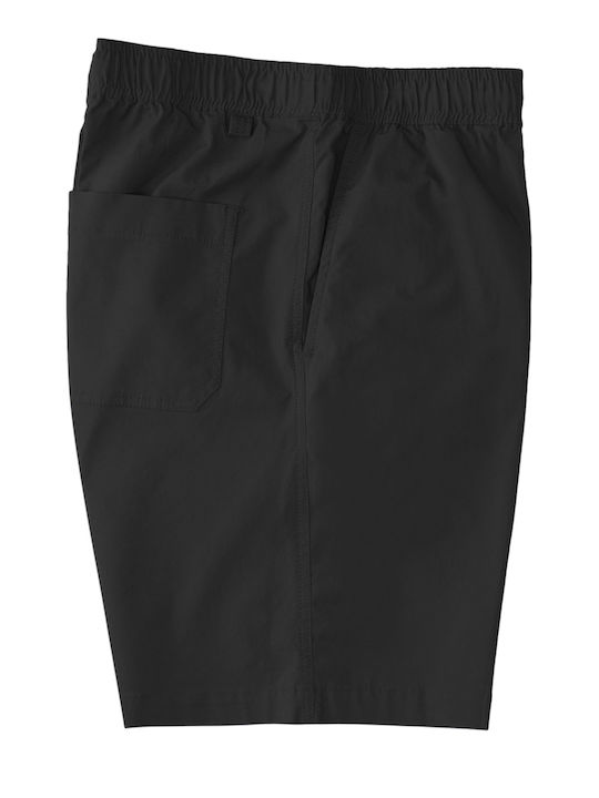 Layback Twill Sportliche Herrenshorts Schwarz